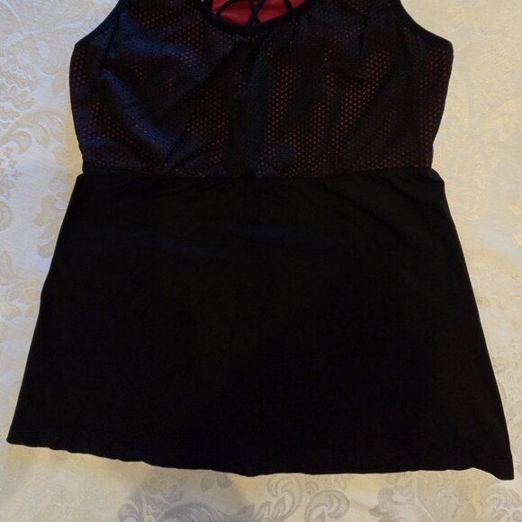 Ruby Ribbon Mesh Racerback Tank #1629 - Picture 4 of 9